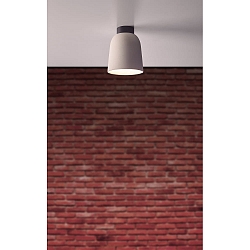 ceiling luminaire CLAVIO E27 IP20, aluminium, creme dimmable