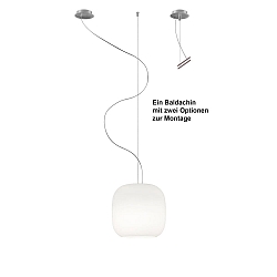 Pendant luminaire MUREA, E27, IP20, opal white matt