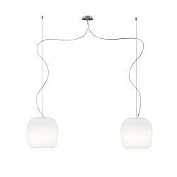 Pendelleuchte MUREA, IP20, 2-flammig, 2x E27, Opal wei�-matt
