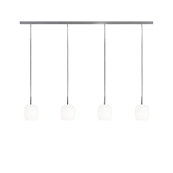 Pendant luminaire MUREA, 4x E27, IP20, opal white matt