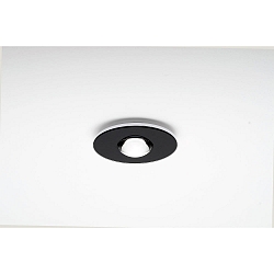 LED Deckenleuchte TET, mit Linse, � 14.5cm, Aufbau / Einbau, 10W 2700K 890lm, dimmbar, Glas schwarz / Armatur wei�