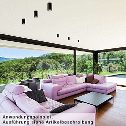 Deckenleuchte TUBUS, IP20, L�nge 48cm, GU10 max. 50W , schwarz-matt