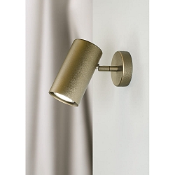spot TUBUS rotatable, tiltable GU10 IP20, brushed bronze dimmable
