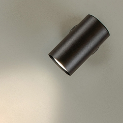 Decken- und Wandleuchte TUBUS, 1 x GU10, dimmbar, Aluminium geb�rstet