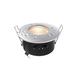 Kapego recessed ceiling ring, voltage constant, 12V AC / DC, GU5.3 / MR16, 35W, silver chrome