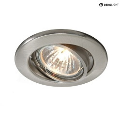 spot GU10 IP20, silver brushed dimmable
