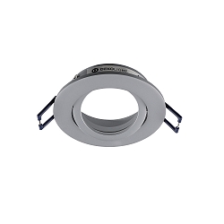 ceiling recessed luminaire SAMSOLA round, swivelling GU10 / GU5.3, aluminum matt dimmable