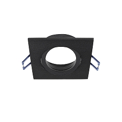 ceiling recessed luminaire SAMSOLA square, swivelling GU10 / GU5.3, black matt dimmable