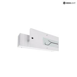 KapegoLED wall luminaire, CRATERIS II, 13W, warm white, aluminum diecast, white lacquered, extra shade variable