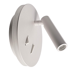 LED Wandleuchte BRAHE IV, indirekt, mit LED Lese-Spot, 8.5W 3000K 490lm 25�, getrennt schaltbar, verkehrswei�