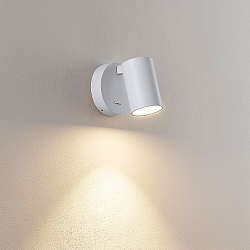 Leseleuchte CAN TILT ROUND, IP20, GU10,  runde Basis mit Schalter, kardanisch, wei�