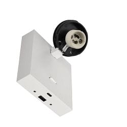 Leseleuchte CAN TILT SQUARE USB BASE MIX�N MATCH 1/3, IP20, eckige Basis mit USB A+C Port + Schalter, GU10, ohne Schirm, wei�