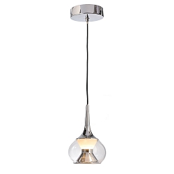 LED pendant luminaire ELENA, 5W, 2700K, 120�, klar / satin