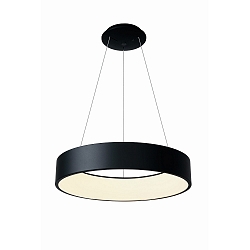 pendant luminaire SCULPTORIS 80 CCT DIM CCT Switch, ring shape IP20, mat, deep black dimmable