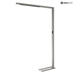 floor lamp OFFICE THREE PRO MOTION IP20, silver dimmable