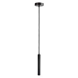 pendant luminaire SLIM DIM 1 flame, cylindrical, UGR < 19 IP20, deep black dimmable