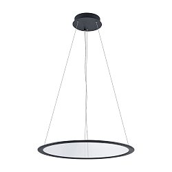 pendant luminaire round IP40, transparent, deep black dimmable