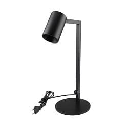 table lamp CAN TILT with plug, switchable, cardanic swivelling GU10 IP20, black 
