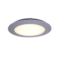 Recessed LED ceiling luminaire LED Panel 12, current constant, 350 mA, 12W, 2700K, silver