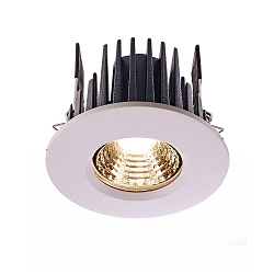 Recessed LED ceiling luminaire COB 68 IP65 round, current constant, 350 mA, 8W, 4200K, white