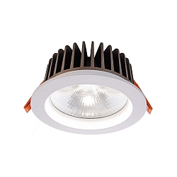 Recessed LED ceiling luminaire COB 130 rund, 18W, current constant, 34,8V DC, 500mA, 4000K, white