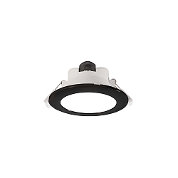 ceiling recessed luminaire ACRUX 68 CCT Switch, with decorative ring IP20, black, white dimmable