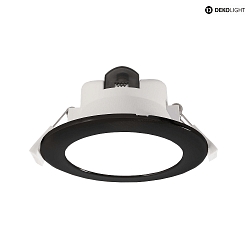 ceiling recessed luminaire ACRUX 145 CCT Switch, with decorative ring IP20, black, white dimmable