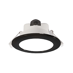 ceiling recessed luminaire ACRUX 145 CCT Switch, with decorative ring IP20, black, white dimmable