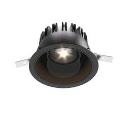recessed spotlight TARVOS 190 DALI controllable IP20, black dimmable