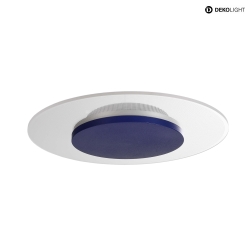 LED Ceiling luminaire ZANIAH 29, 12W, 3000K, IP20, dimmable, blue