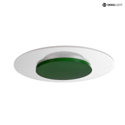 LED Ceiling luminaire ZANIAH 29, 12W, 3000K, IP20, dimmable, green