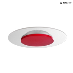 LED Ceiling luminaire ZANIAH 29, 12W, 3000K, IP20, dimmable, red