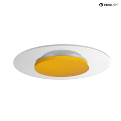 LED Ceiling luminaire ZANIAH 29, 12W, 3000K, IP20, dimmable, yellow