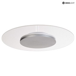 LED Ceiling luminaire ZANIAH 37, 18W, 3000K, IP20, dimmable, silver