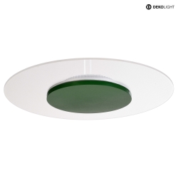 LED Ceiling luminaire ZANIAH 37, 18W, 3000K, IP20, dimmable, green