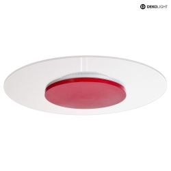 LED Ceiling luminaire ZANIAH 37, 18W, 3000K, IP20, dimmable, red