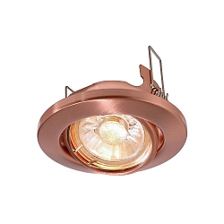 Recessed ceiling ring 68s, voltage constant, 12V AC / DC, GU5.3 / MR16, 50W, swivelling, brushed copper