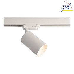 3-phase spot cAN, 220-240V AC / 50-60Hz, GU10 LED max. 7.5W, rotatable and pivotable, white