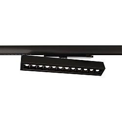 3-phase spot ALNITAK rotatable, voltage constant, tiltable, with lens optics IP20, clear, black, transparent 