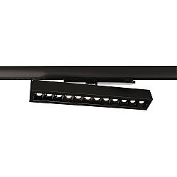 3-phase spot ALNITAK rotatable, voltage constant, tiltable, with lens optics IP20, clear, black, transparent 