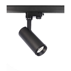 3-phase spot LUCEA 10 IP20, black, transparent dimmable