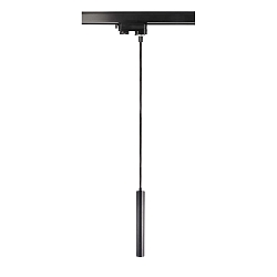 3-phase pendant luminaire SLIM IP20, deep black dimmable