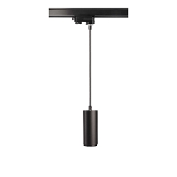 3-phase pendant luminaire LUCEA DTW Dim-To-Warm IP20, deep black dimmable