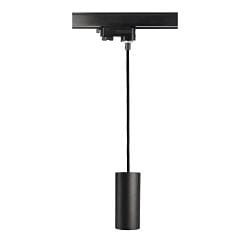3-phase pendant luminaire CAN 150 down, cylindrical, short GU10 IP20, black