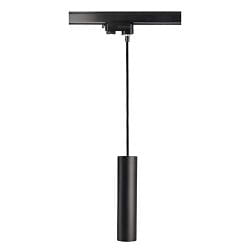 3-phase pendant luminaire CAN 350 down, cylindrical, long GU10 IP20, black
