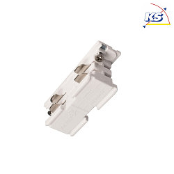 Accessories for 3-phase track system D LINE - electrical connector, 220-240V AC / 50-60Hz, white