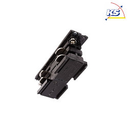 Accessories for 3-phase track system D LINE - electrical connector, 220-240V AC / 50-60Hz, black