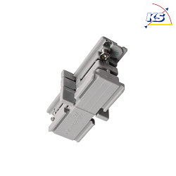 Accessories for 3-phase track system D LINE - mechanical connector, 220-240V AC / 50-60Hz, grey