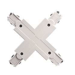 Zubeh�r f�r 3-Phasen-Schienensystem D LINE - X-Verbinder links-links-rechts-rechts, 220-240V AC / 50-60Hz, Wei�