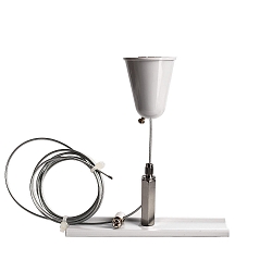 Zubeh�r f�r 3-Phasen-Schienensystem D LINE - Seilabh�ngungshalter mit Deckenrosette, verstellbar, max. 150cm, Wei�